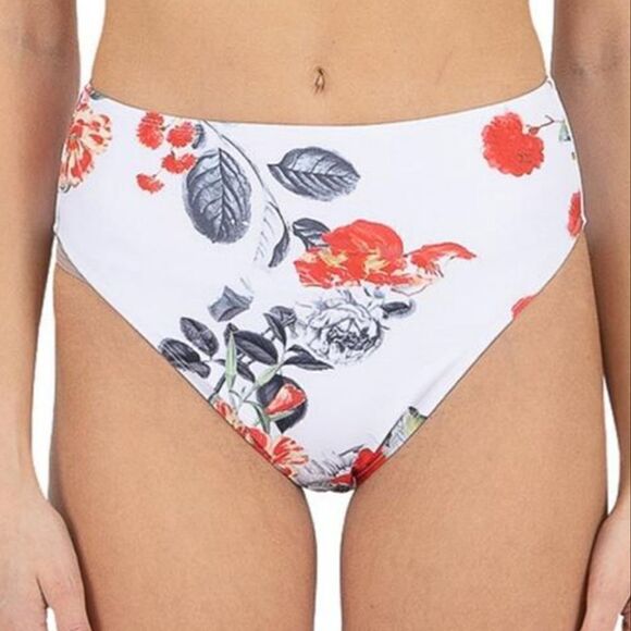 Kensie Floral High Waist Swim Bottom - Picture 1 of 2